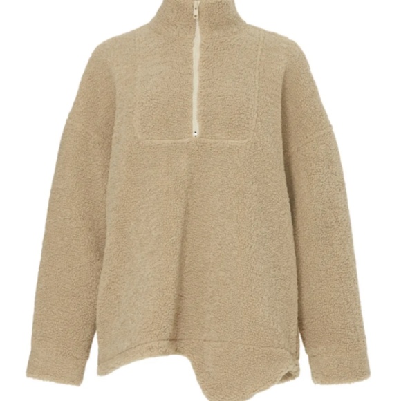 TIBI COZY FLEECE ANORAK ZIP UP, SIZE SMALL - Picture 3 of 8